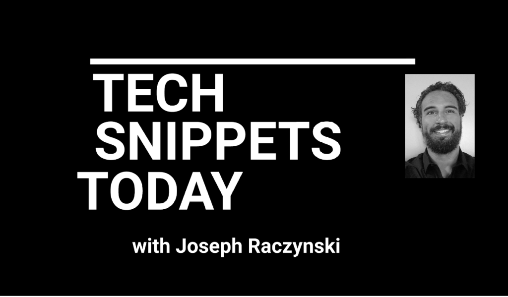 Tech Snippets Today – Hatchfi – Carlos Feliciano II – CEO & Founder, with Joseph Raczynski